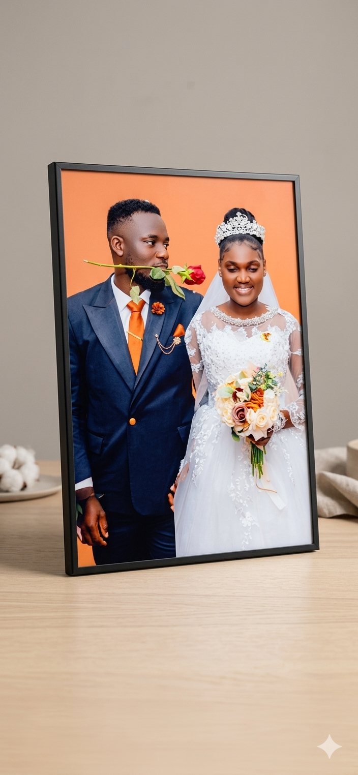 Frame Custom Personalized 16" x 24" Aluminum Portrait