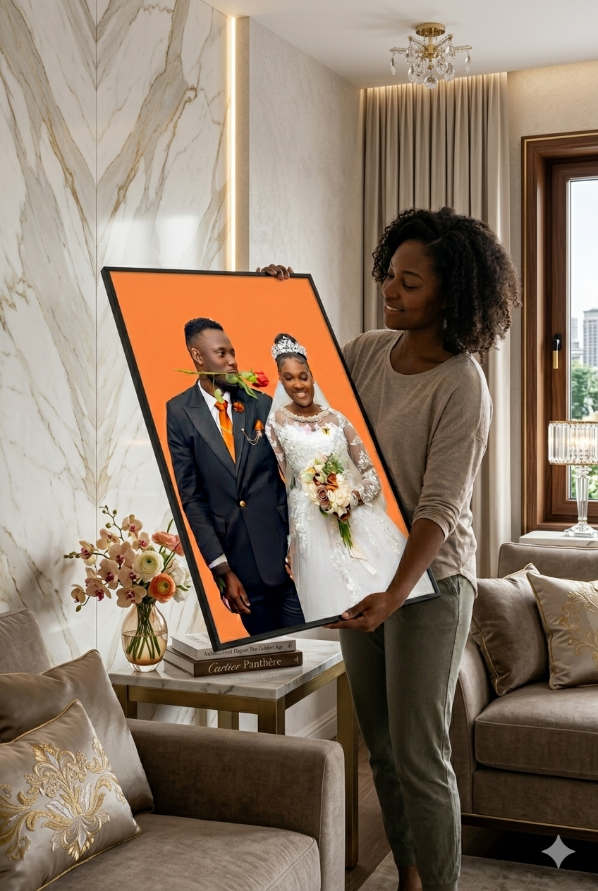 Frame Custom Personalized 16" x 24" Aluminum Portrait